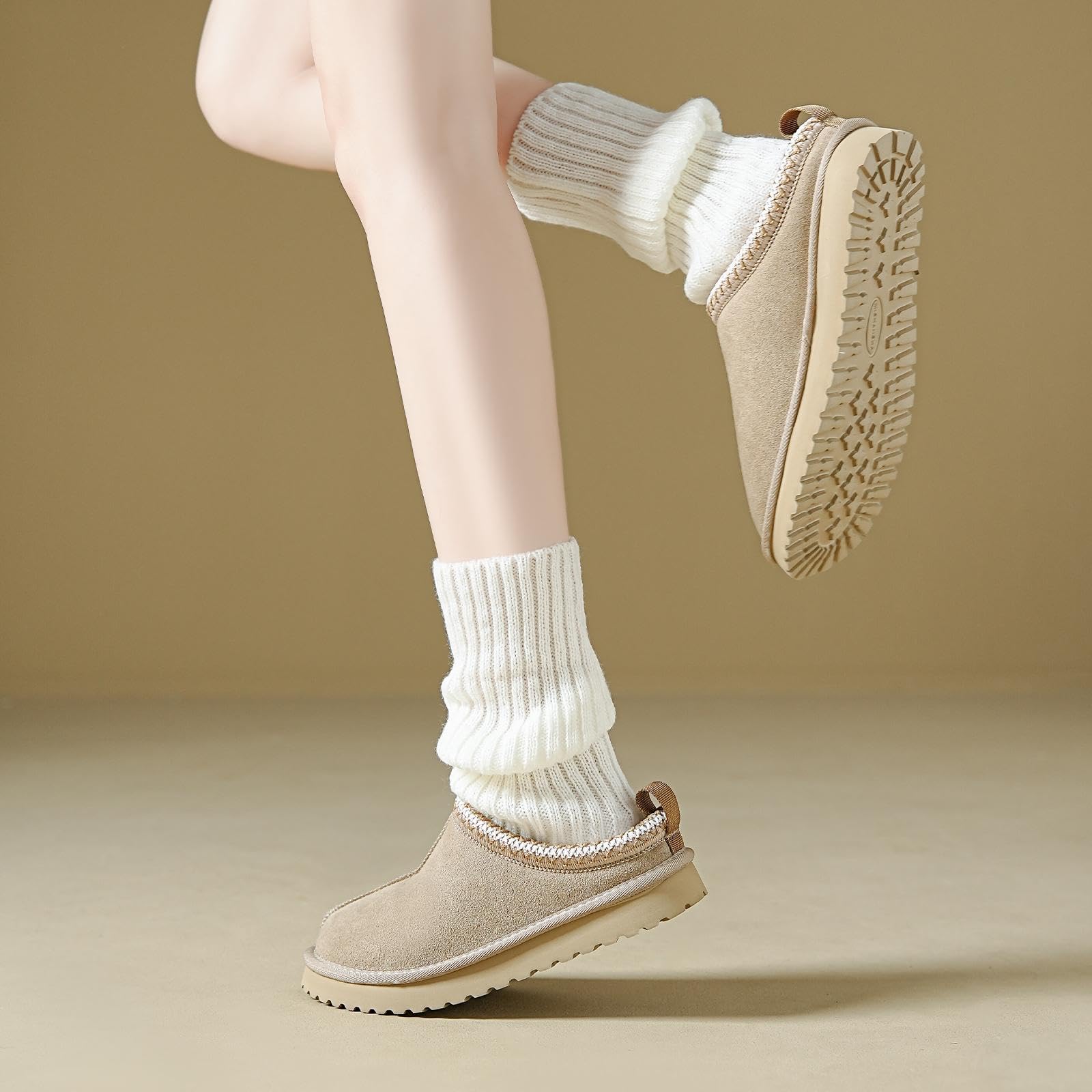 Mishansha Hausschuhe Damen Winter | Warme Plüsch Pantoffeln