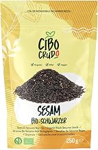 Schwarzer Sesam Bio - 250g. Sesam Schwarz Nicht Geröstet und Ohne Zusätze. Sesamsamen Vegan und Roh. Reich an Vitaminen und Mineralsalzen.