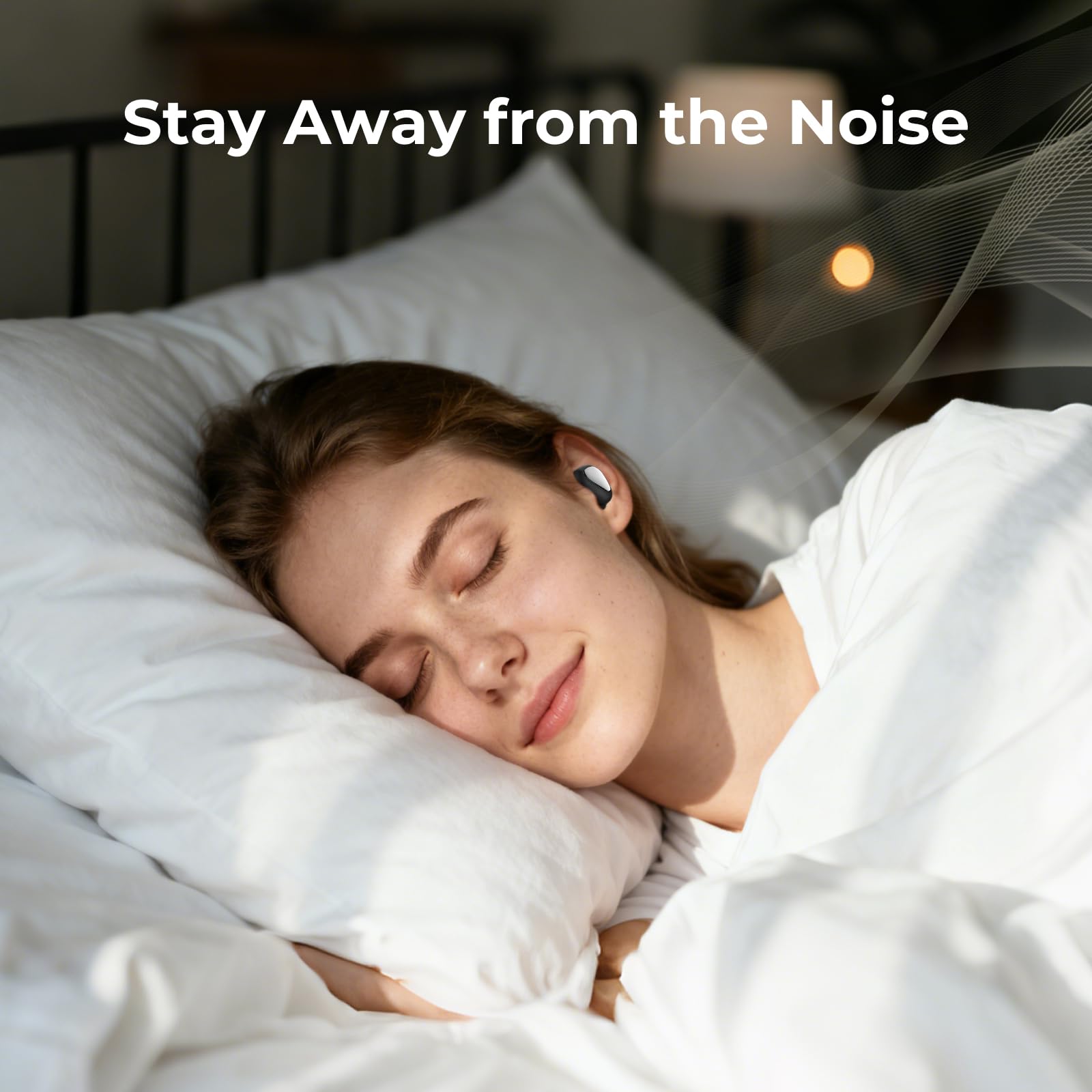 Ear Plugs for Sleeping, 45dB Noise Reduction Reusable Earplugs for Snoring, Travel, Work & Concerts, Hearing Protection with 8-Size (XS-L) Ear Tips - 4