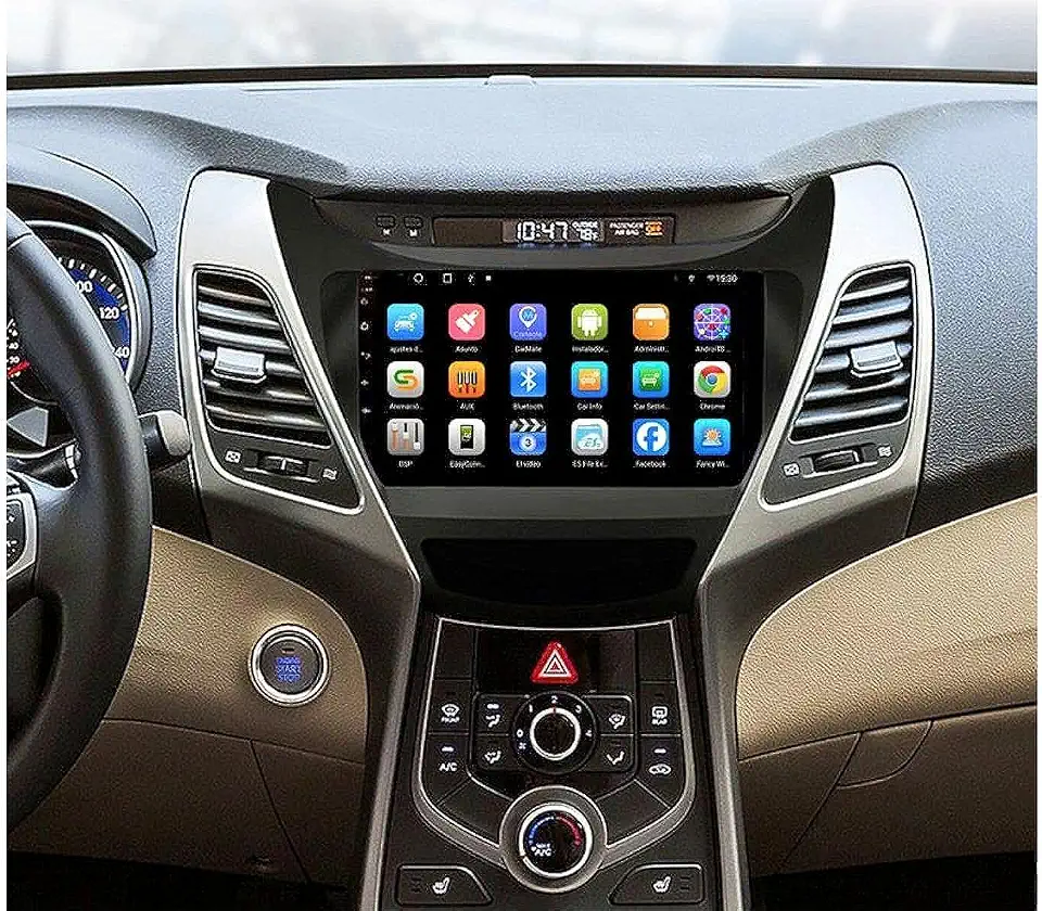 Elantra android screen model 2014 2015 2016,4gb ram 64 gb memory wireless applecarplay android auto reverse camera included ahd