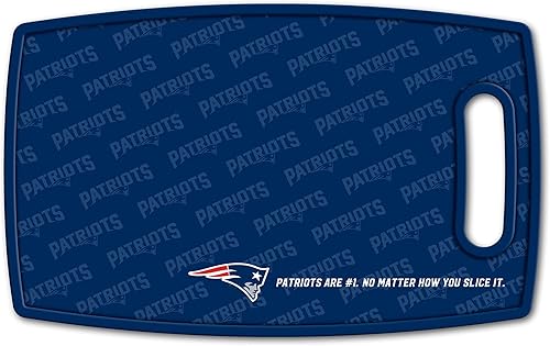 Miniatura 3 de YouTheFan NFL New England Patriots Logo Series Tabla de cortar