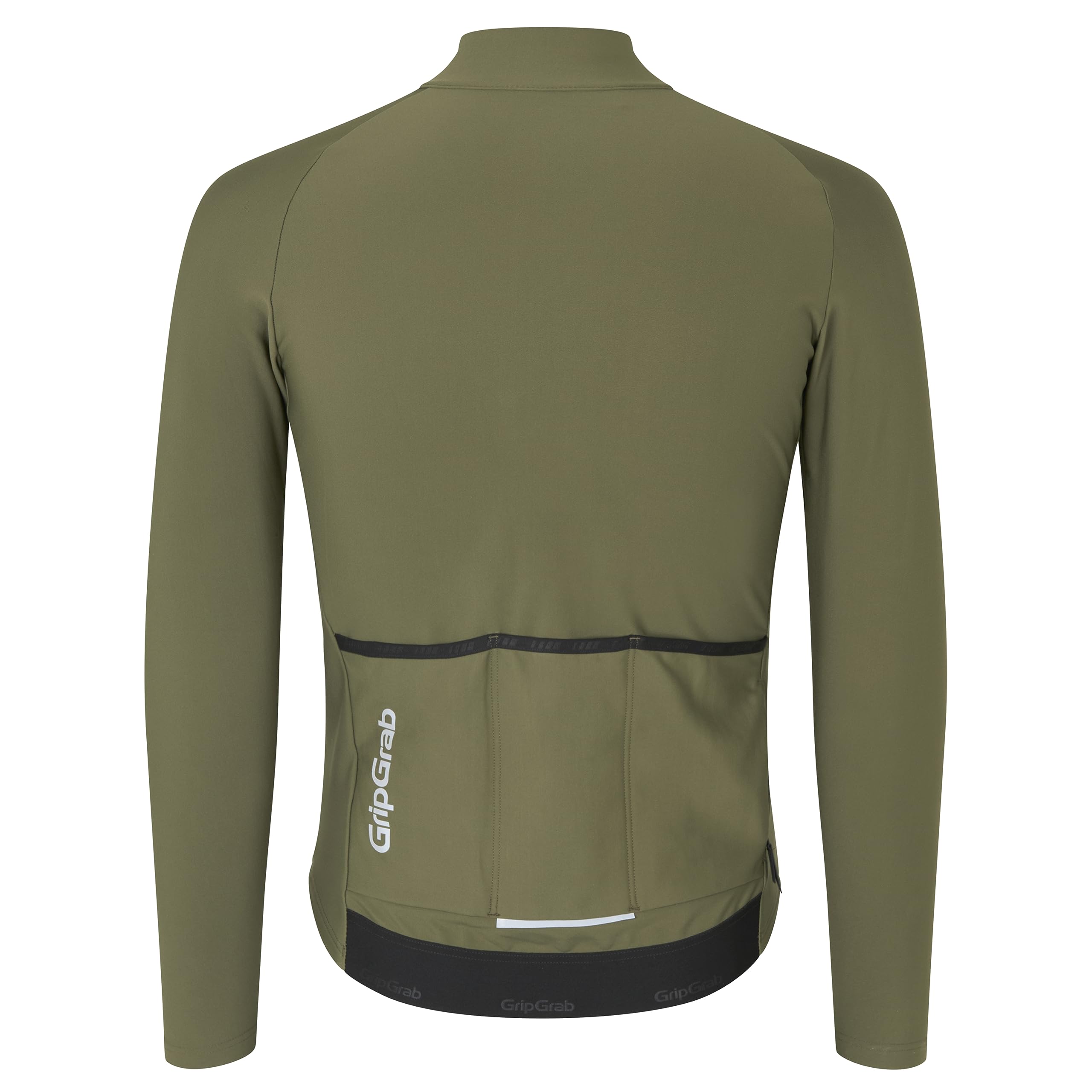 GripGrab PACR Rennrad Trikot Herren - Langarm Thermo Radtrikot - Race Fit | Schmale Passform, weiches Mikrofleece zur Isolierung, durchgehender Reißverschluss & 3 Taschen, für sportliche Sitzposition