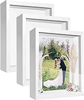 Vista 13 de Caja expositora de 8 x 8 pulgadas con calcomanías de letras, vitrina para recuerdos, artículos de bebé, recuerdos de boda, manualidades, boletos