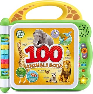 LeapFrog 100 Animals Interactive Book - Bilingual English/Spanish Toddler Toy with Sounds, Facts & Songs Ages 18+ Months