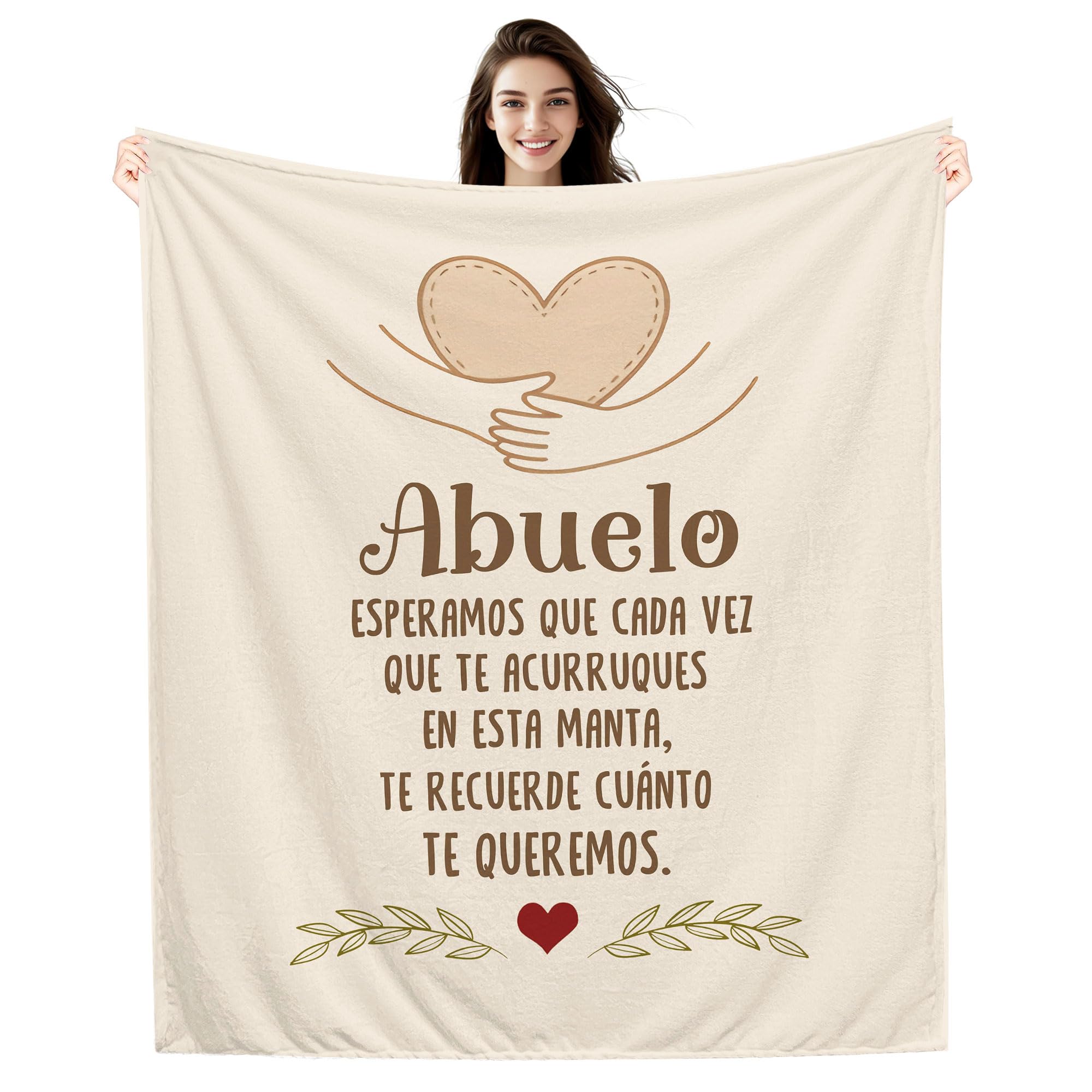 Amorea A mi Abuela Espero Que Cada Vez Que te acurruques en Esta Manta te recuerde cuánto te Quiero Ideas para Regalos Manta para la Abuela Cumpleaños Día de la Madre — view 23