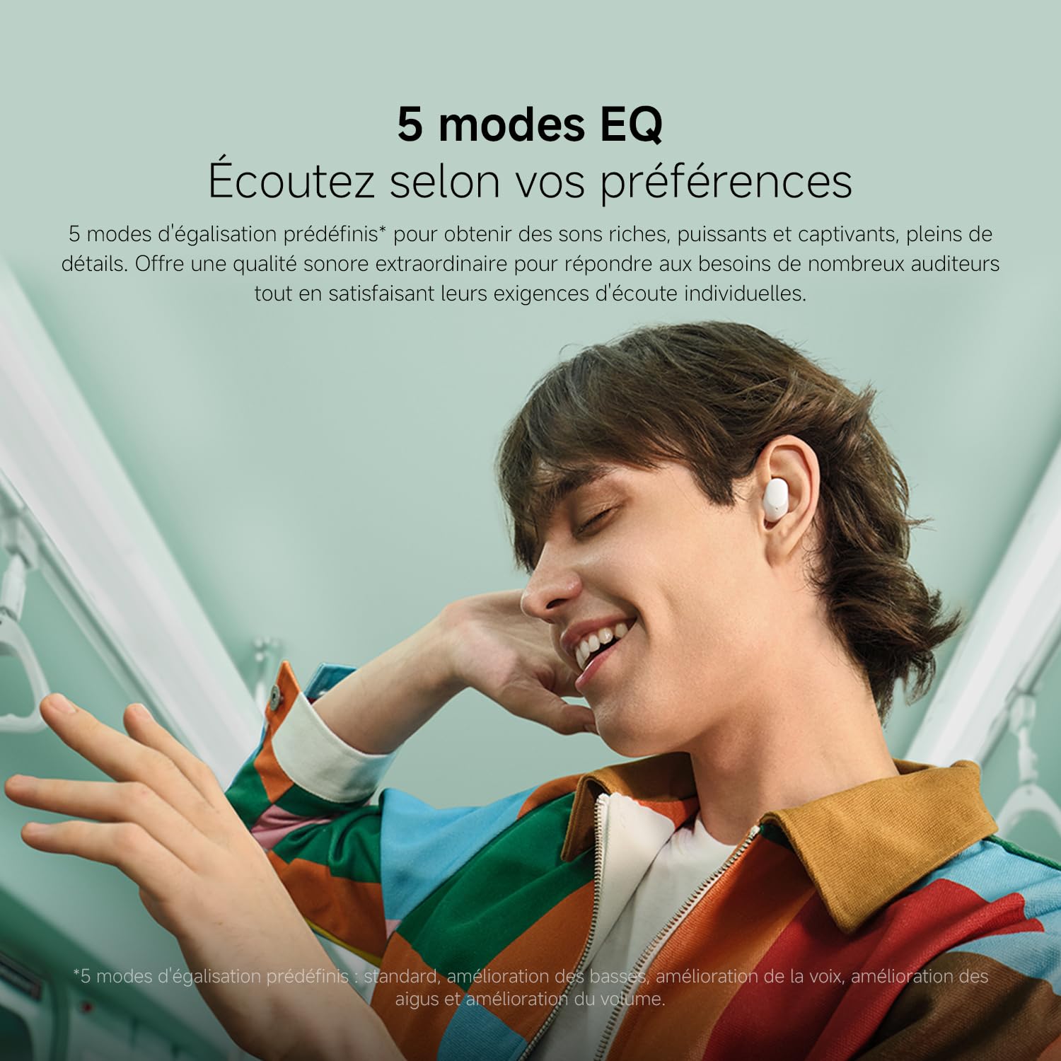 XIAOMI Redmi Buds 6 Play – Ecouteurs Bluetooth, Conducteurs 10 mm, 5 Modes EQ, Jusqu'à 7.5h+36h Autonomie de la Batterie, 10min de Charge fournit 3h de Lecture Musicale, IPX4, Blanc