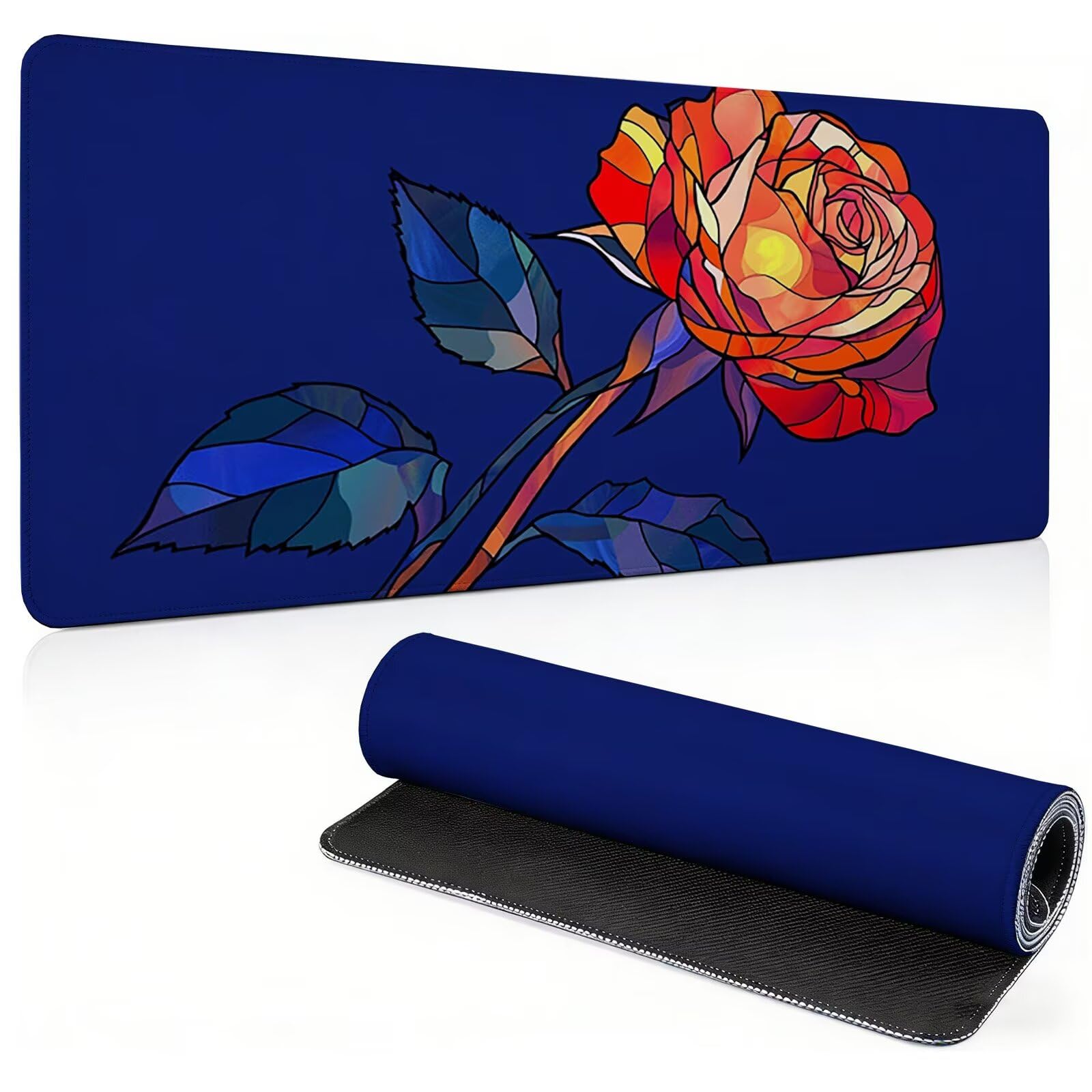 Tappetino Mouse Gaming, 900x450mm Tappetino Mouse XXL blu 0c0-546
