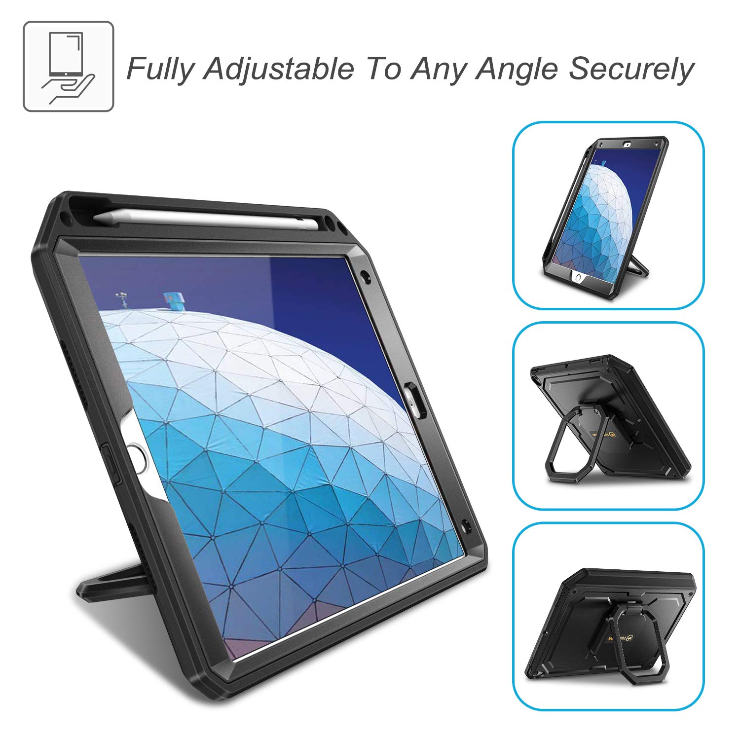 Amazon.co.jp: Fintie for iPad Air 3 2019 / Pro 2017 ケース 10.5