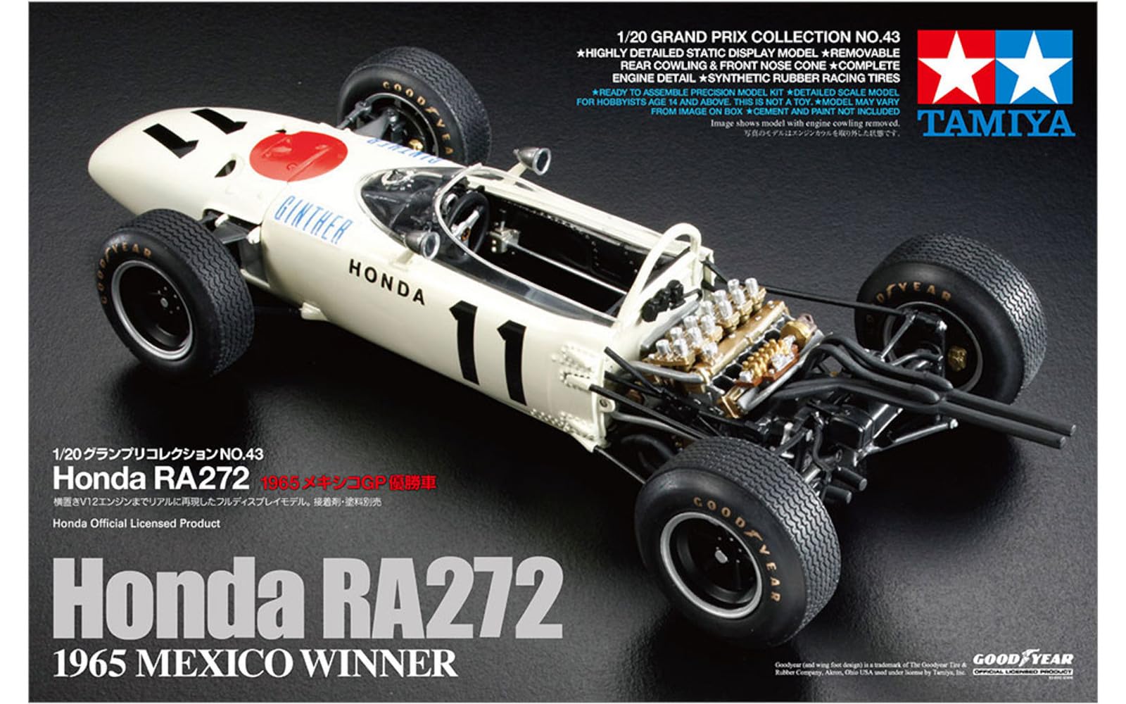 Amazon.com: Tamiya 1/20 Grand Prix Collection No.43 Honda RA272