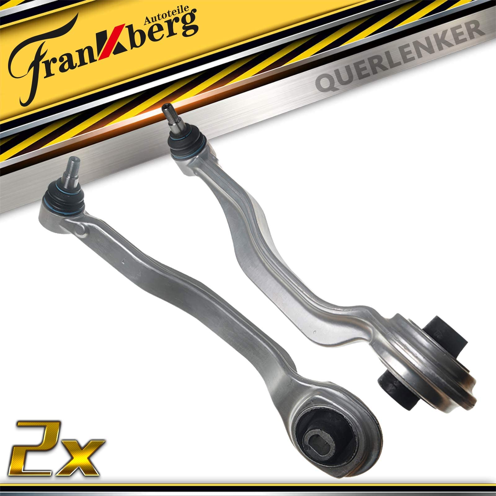 Set 10 Bracci Trasversali Anteriori Frankberg Per Mercedes CLS C219 / Classe E W211 / S211 | Sostituzione 2113200989, 2113301111 | Con Giunti E Cuscinetti - 2