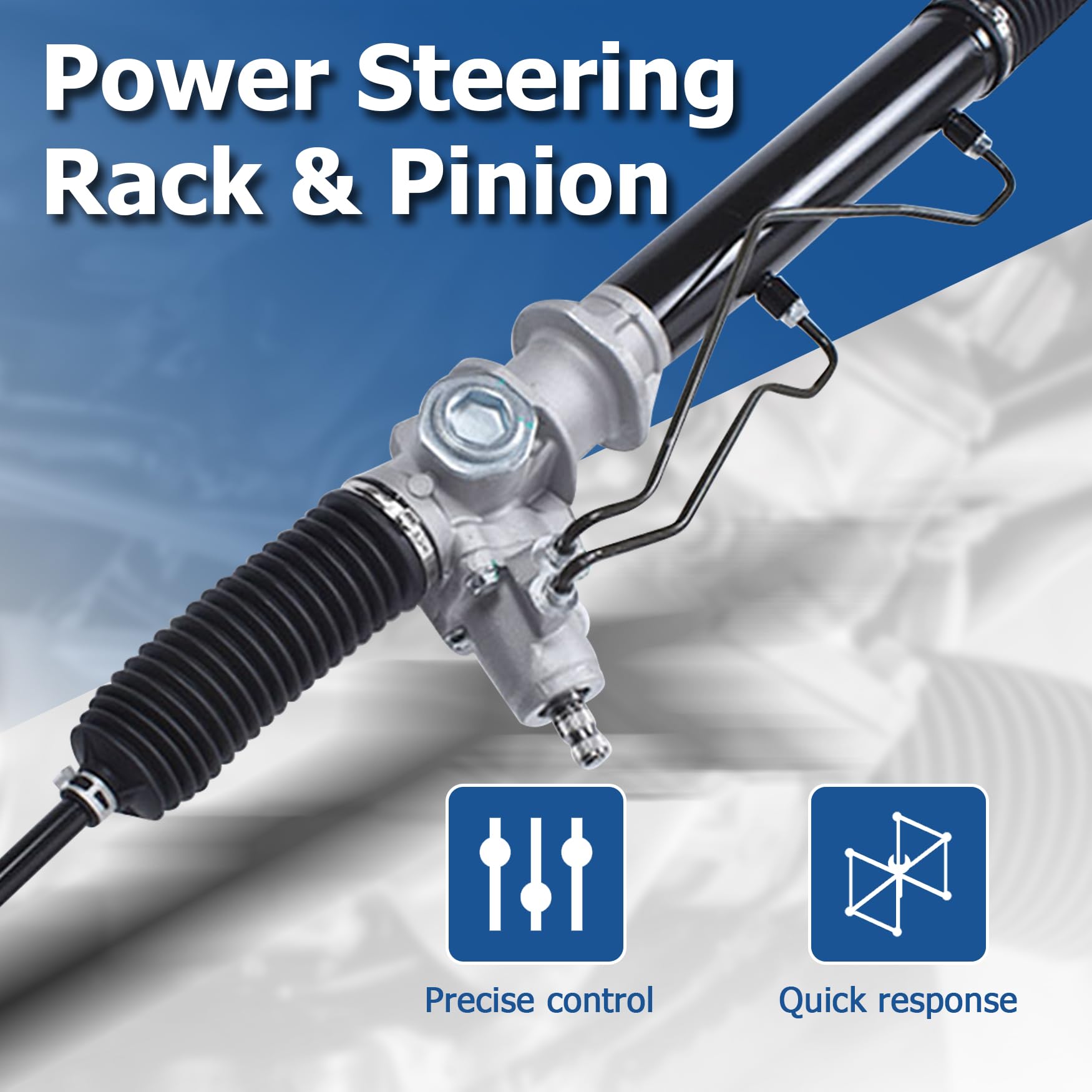 Amazon.com: WFLNHB Power Pinion Set and Steering Rack 490010W000
