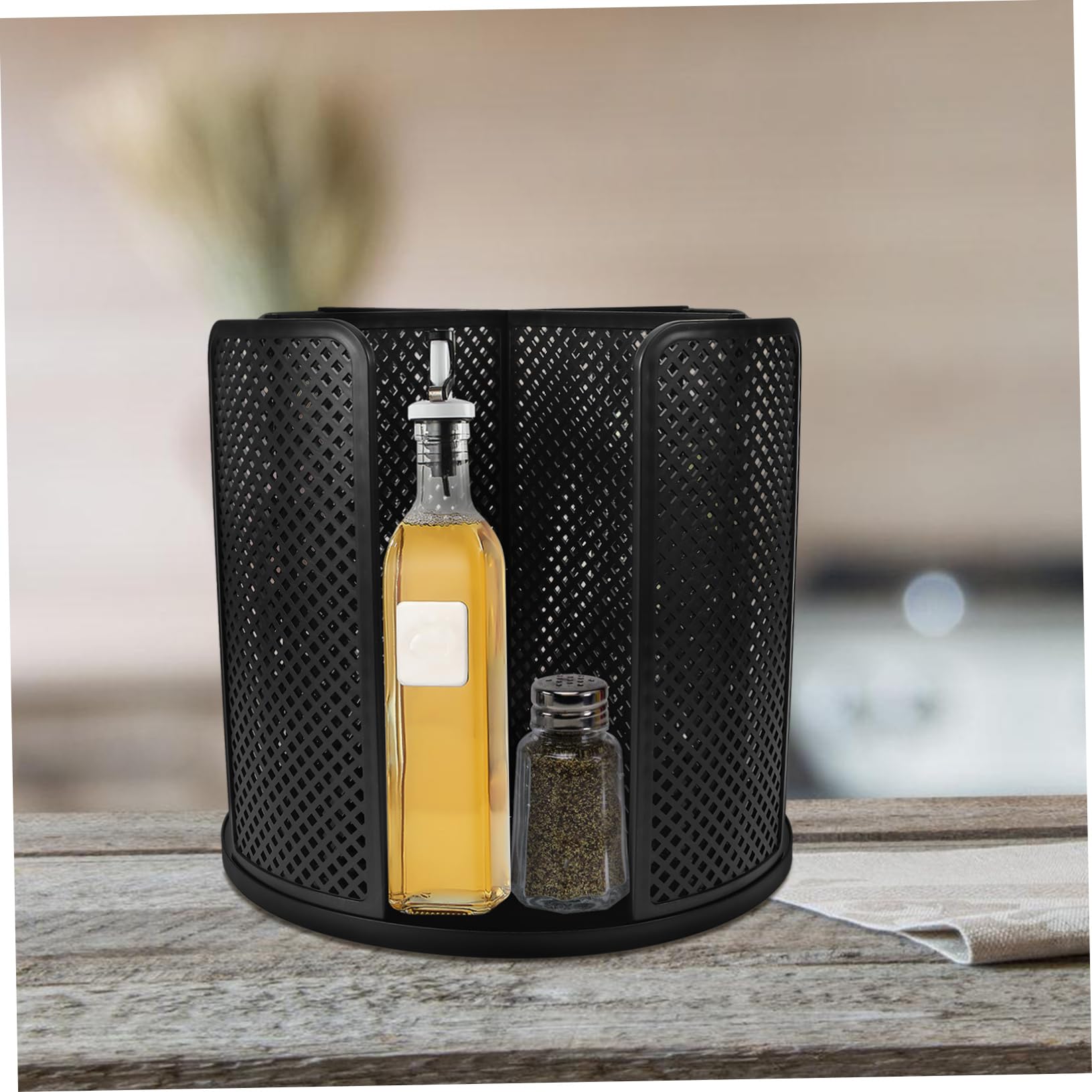 Organizador Giratorio para Especias, Almacenamiento de condimentos de Cocina para fácil Acceso en Espacios Estrechos, admite Varias Botellas y frascos de Especias.