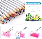 AGPTEK 53pcs Drawing and Sketching Pencil Set with Watercolor Pencil | Sketching Pencil Set, Canvas Zipper Case, Ideal for Artists, Sketchers, Teachers & Students