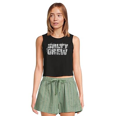 Salty Crew Sea Life Cropped Tank Top Women