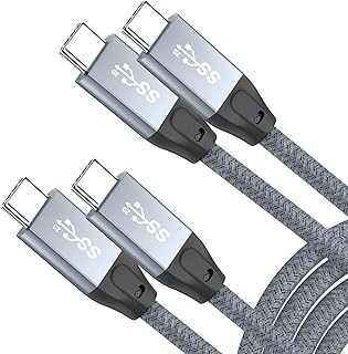 UseBean USB C to USB C Cable 100W 1M(2 Pack), USB 3.2 Gen 2X2 20Gbps Data Transfer Type-C Cable PD Fast Charging,4K@60HZ Video Cord,for Thunderbolt 3/4 MacBook Air, iPad Pro,Galaxy S21/S22