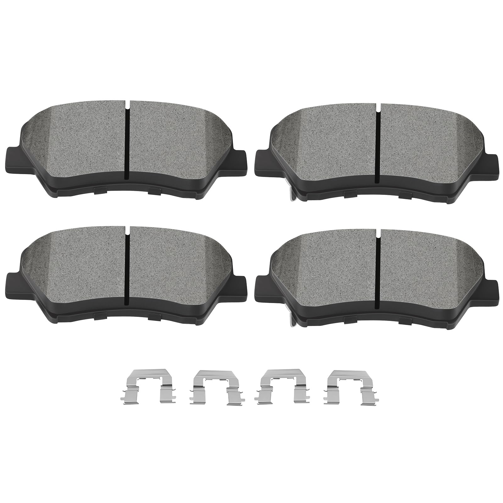 SCITOO D1595 Front Semi-Metal Brake Pads Sets Fit For Hyundai For Elantra/For Elantra Coupe/For Elantra GT/Veloster,For Kia Forte 2014-2016,For Kia Forte Koup 2014-2016,For Kia Forte5 2014-2016