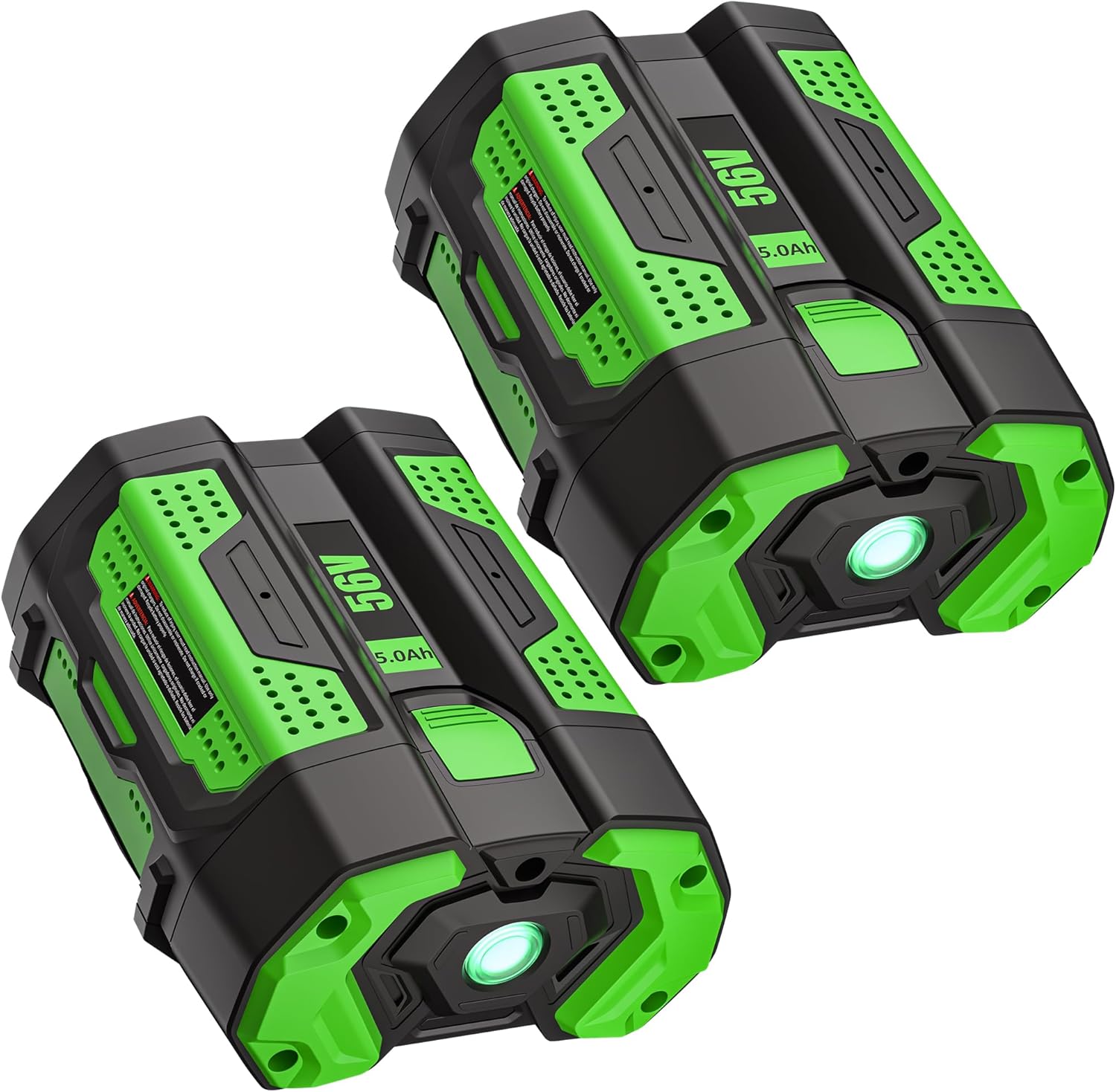 5.0Ah Battery Replacement for EGO 56V Battery BA2800T, 2-Pack