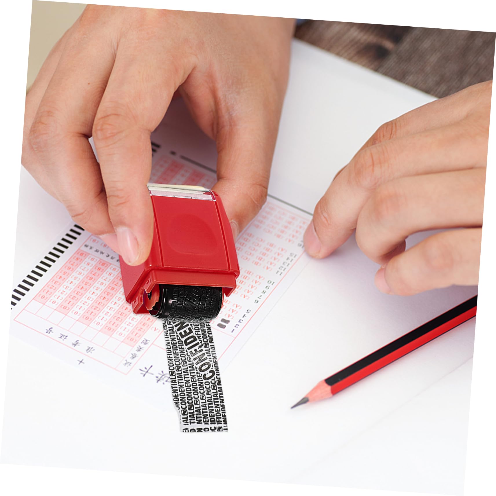 SHINEOFI 4stücke Kompakter Datenschutz-rollenstempel Multifunktionaler Stempel Für Haushalte Einfache Handhabung Zum Schutz Sensibler Daten Für Adressen Und Persönliche Informationen