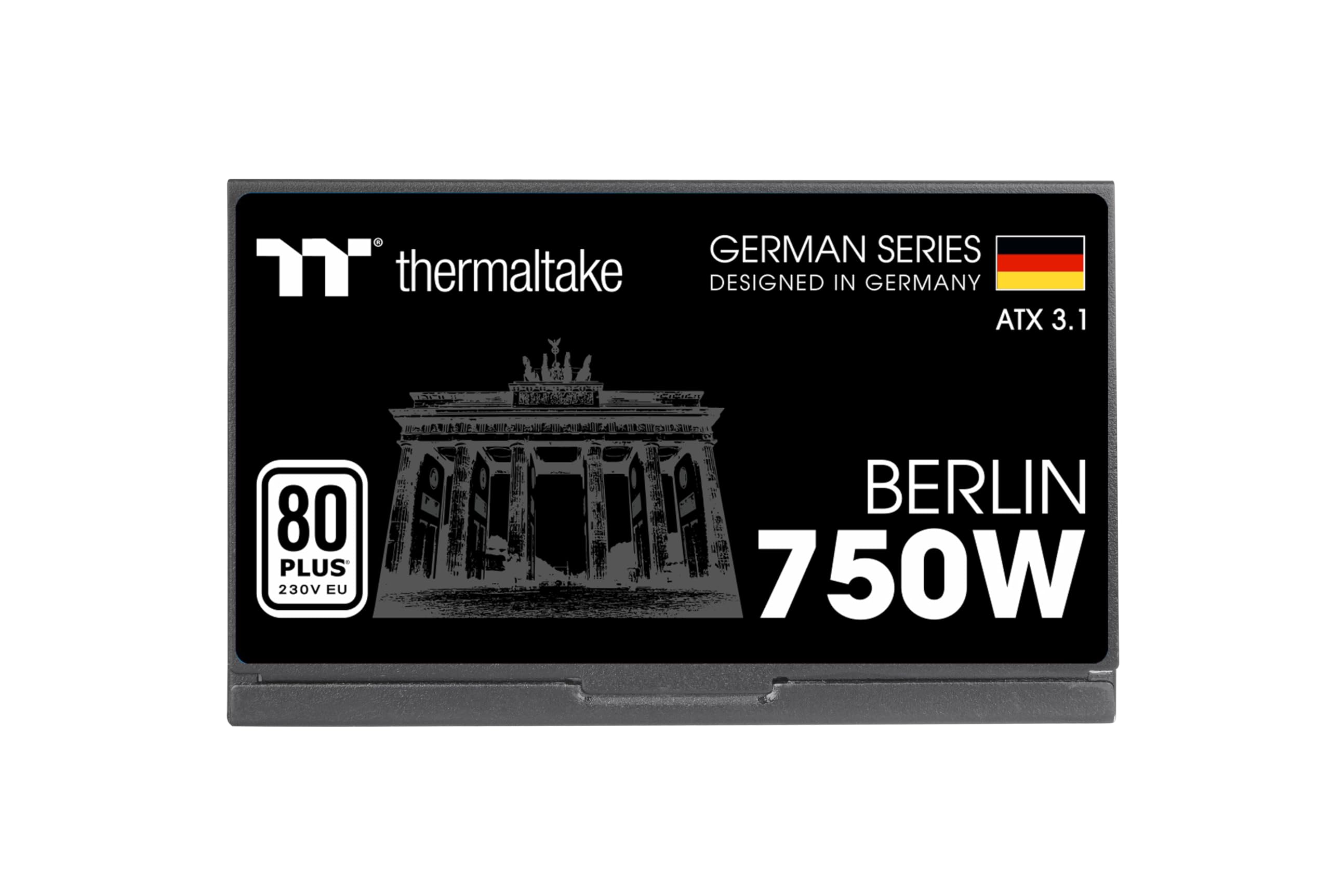 Thermaltake Berlin 750W Netzteil | ATX 3.1 | 12V-2 * 6 Pin | 80Plus Weiß Zertifiziert | geräuscharmer Betrieb | German Series