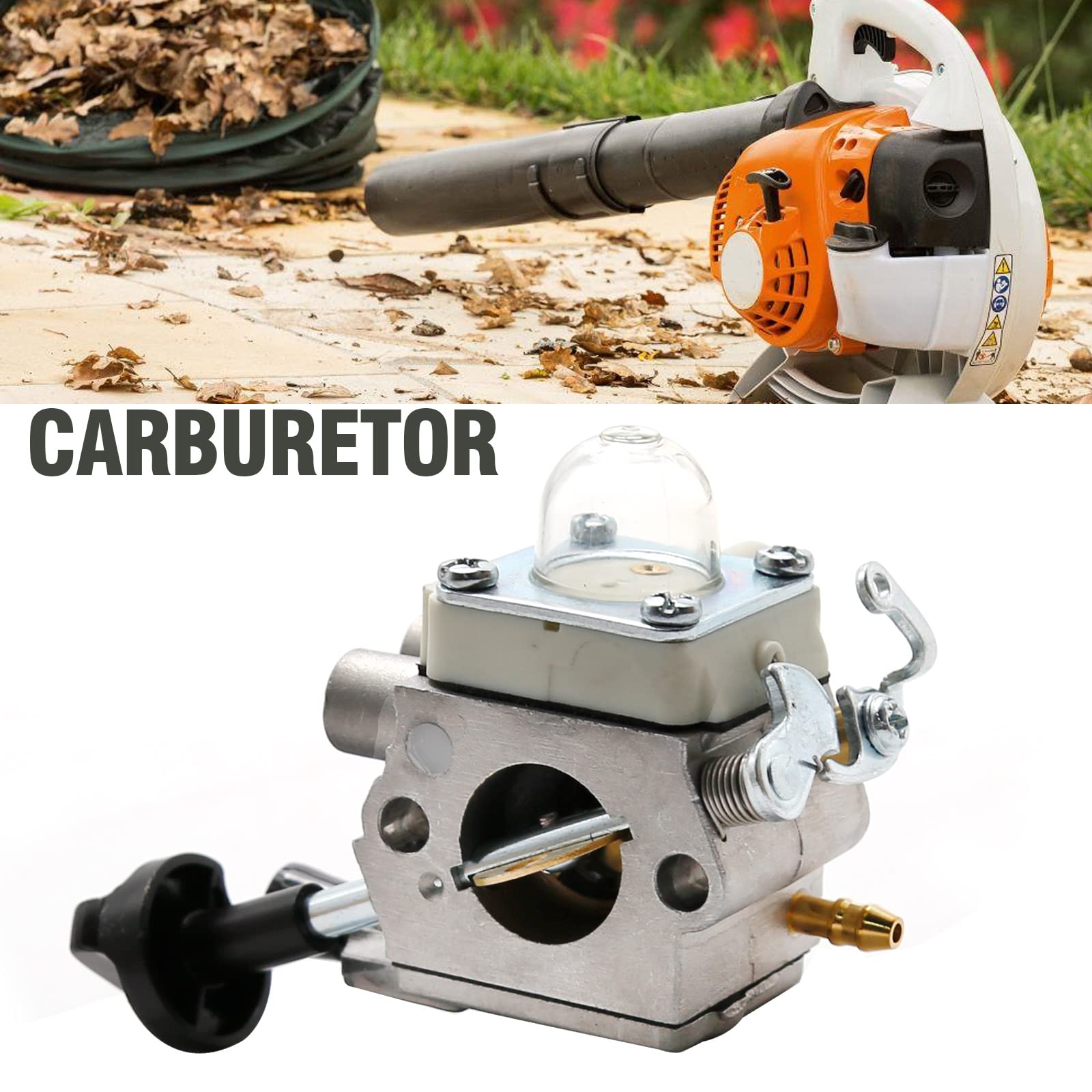 4241-120-0615 Kit Carburatore, Kit Filtro Aria per Soffiatore Foglie Stihl BG56 BG56C SH56 Sostituzione per Zama C1M-260 C1M-S260B 4241-120-0632 4241-120-0622 Carburatore Motore