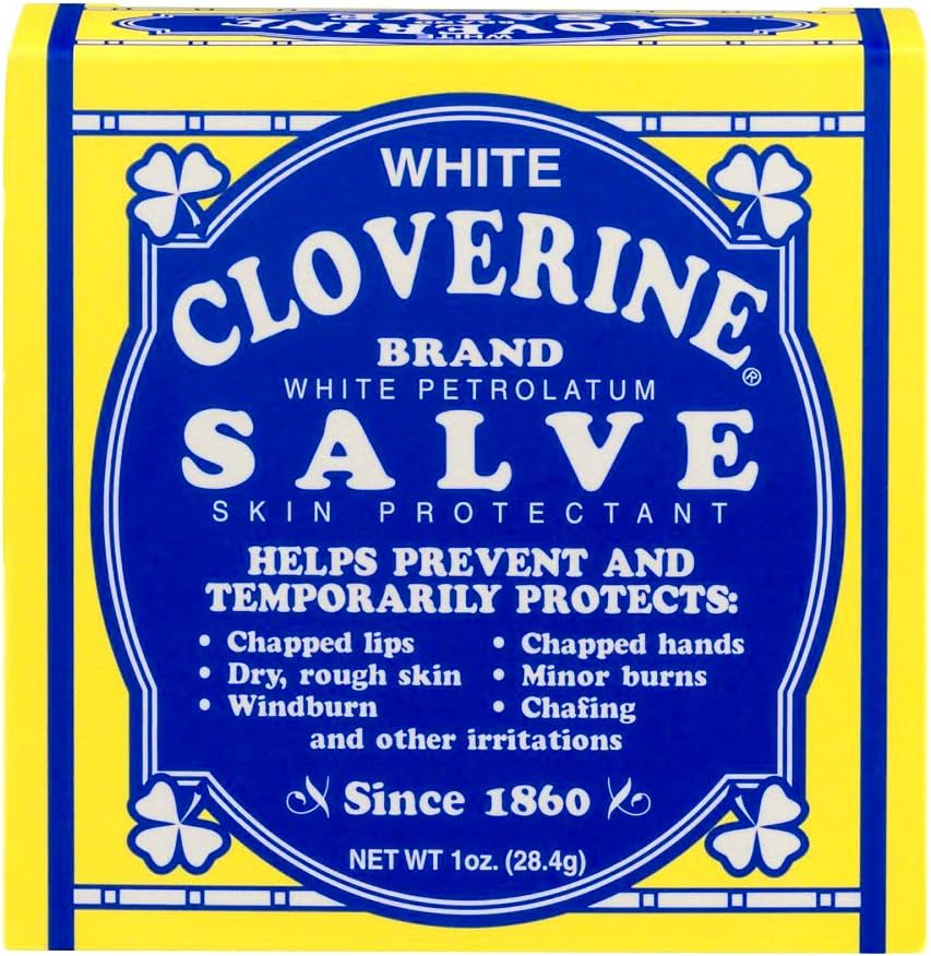 White Cloverine Salve White Petrolatum Skin Protectant 1 oz (28.4 g)