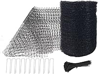 Feitore Deer Fence Netting 7x100 ft - UV Resistant Bird Deer Garden Net for Fruit Trees Vegetables Plants Reusable Black Mesh