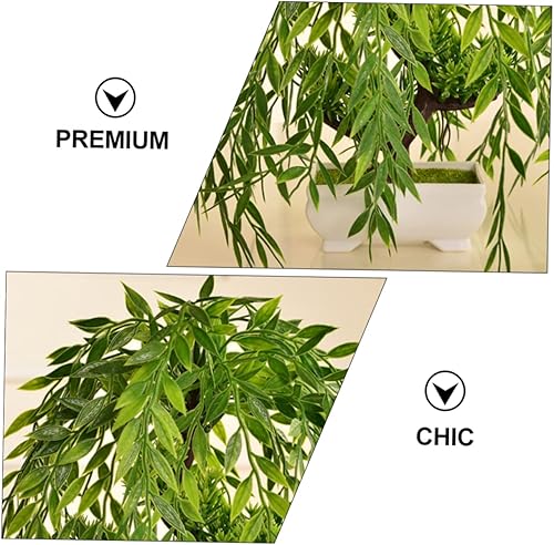 Miniatura 3 de DECHOUS 1 pieza de adornos de pino acogedores, macetas para plantas de casa, decoración de habitación, macetas de decoración de vegetación para