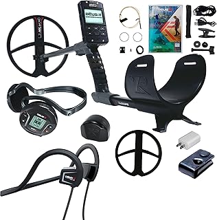 XP Deus II FMF Detector de metales con bobina FMF de 11 pulgadas y auriculares de conducción ósea