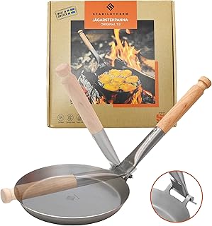 Stabilotherm Carbon Steel Frying Pan Birch Handle
