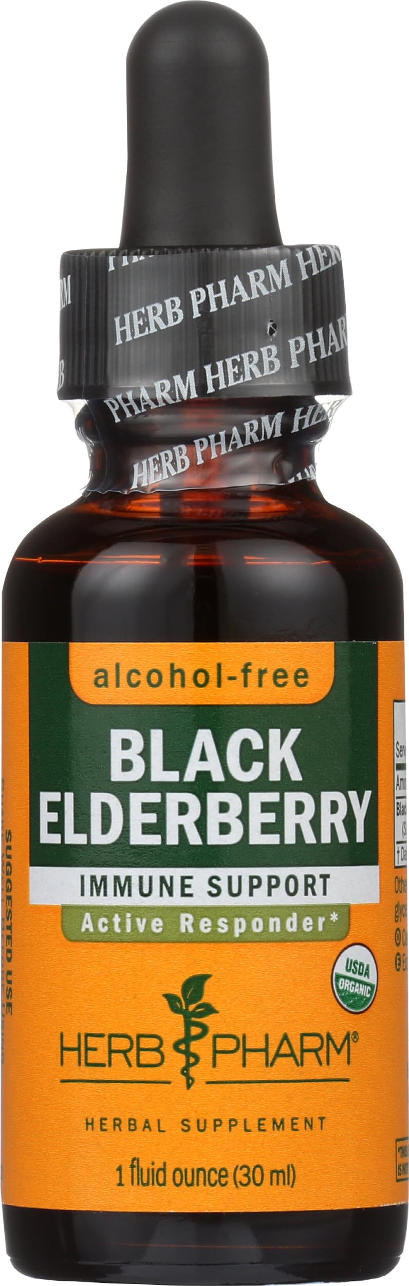 Herb Pharm Glicerito orgânico de sabugueiro, 29,57 mL
