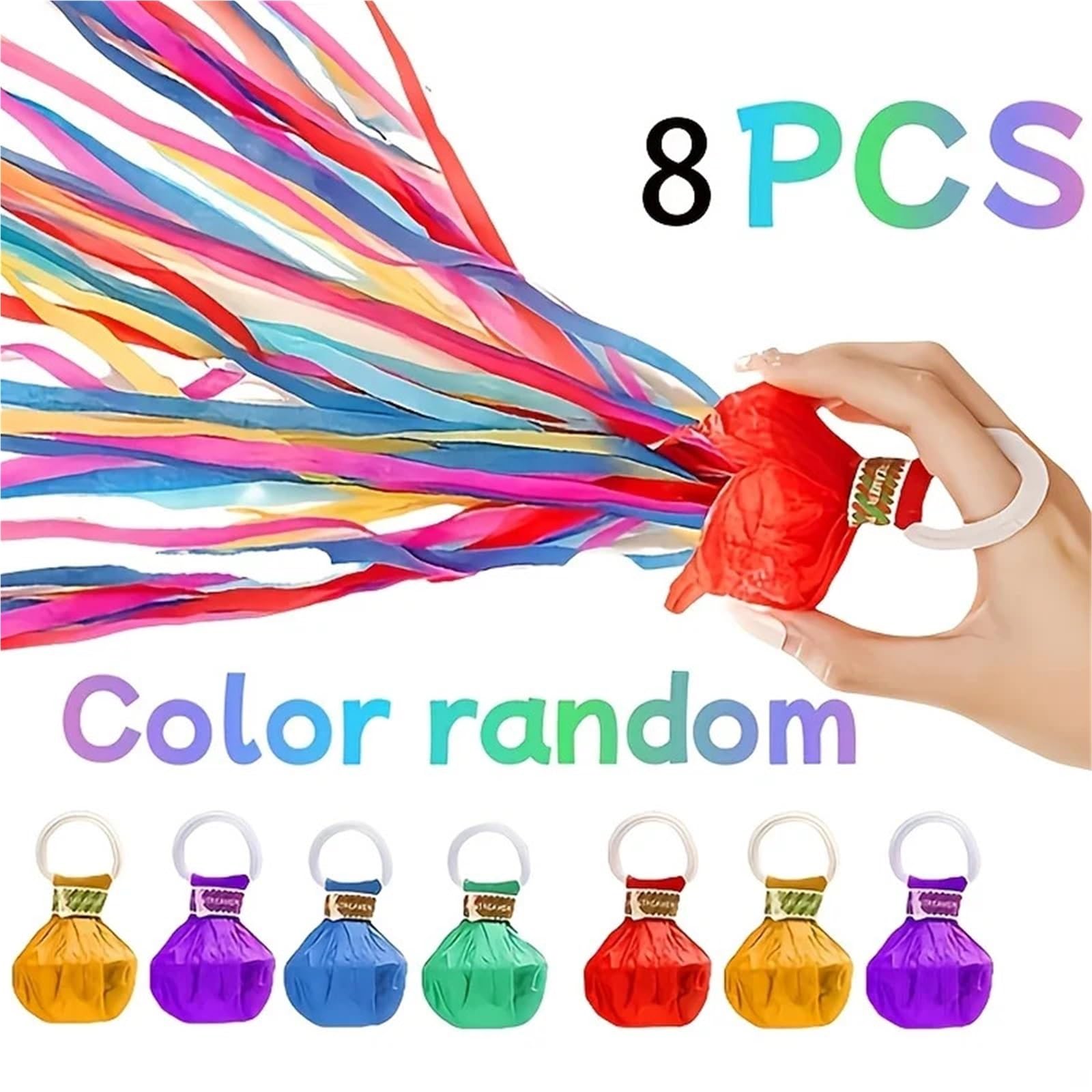 Streamers 50 papierowych poppersów z konfetti bez bałaganu