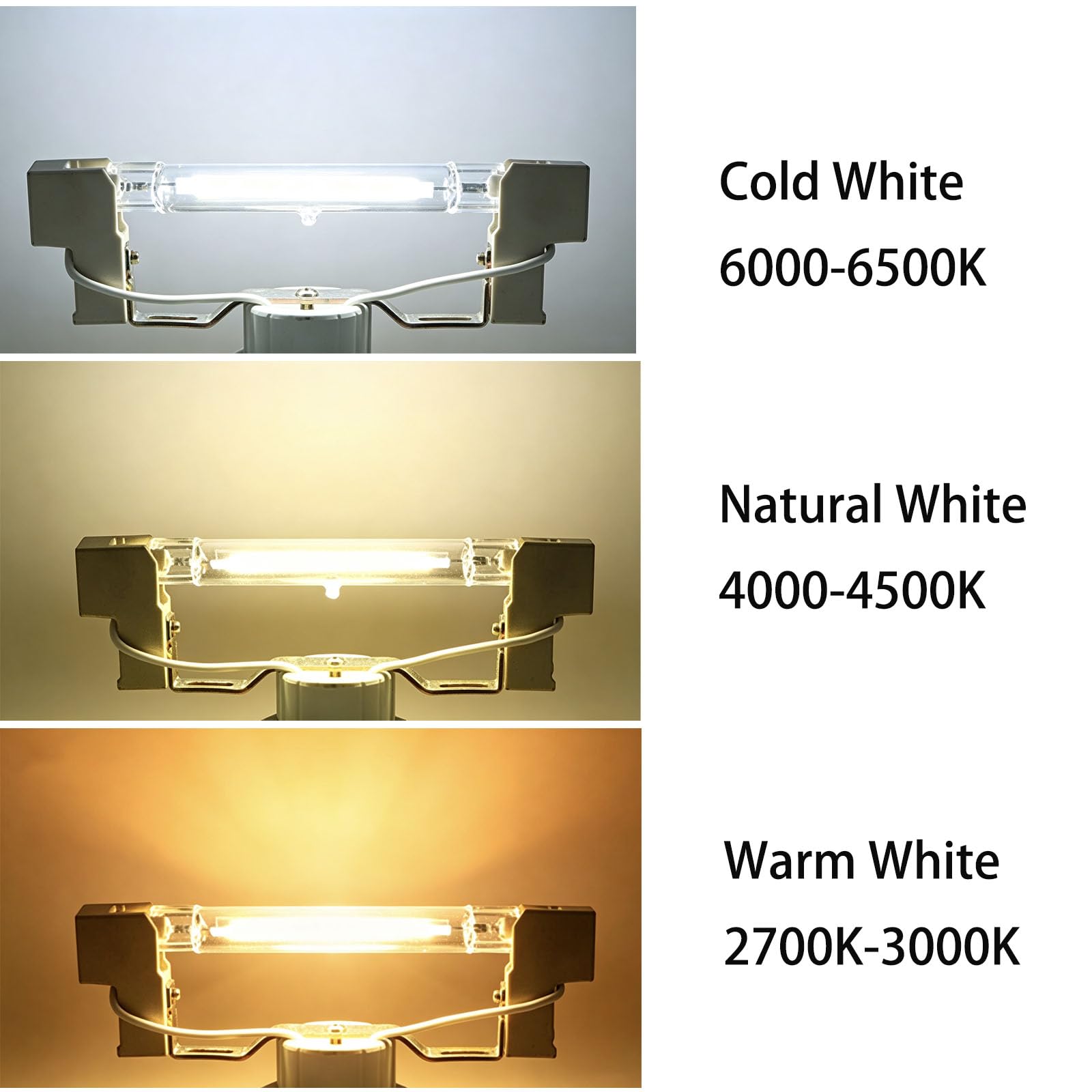 Bombillas LED R7S 118mm 10W Regulable Lámpara Lineal R7s LED
