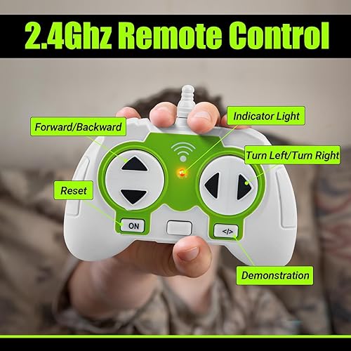 Miniatura 6 de Alkinoos Doble Cara De Rebotar Mini Coche Brazo Oscilante - Verde