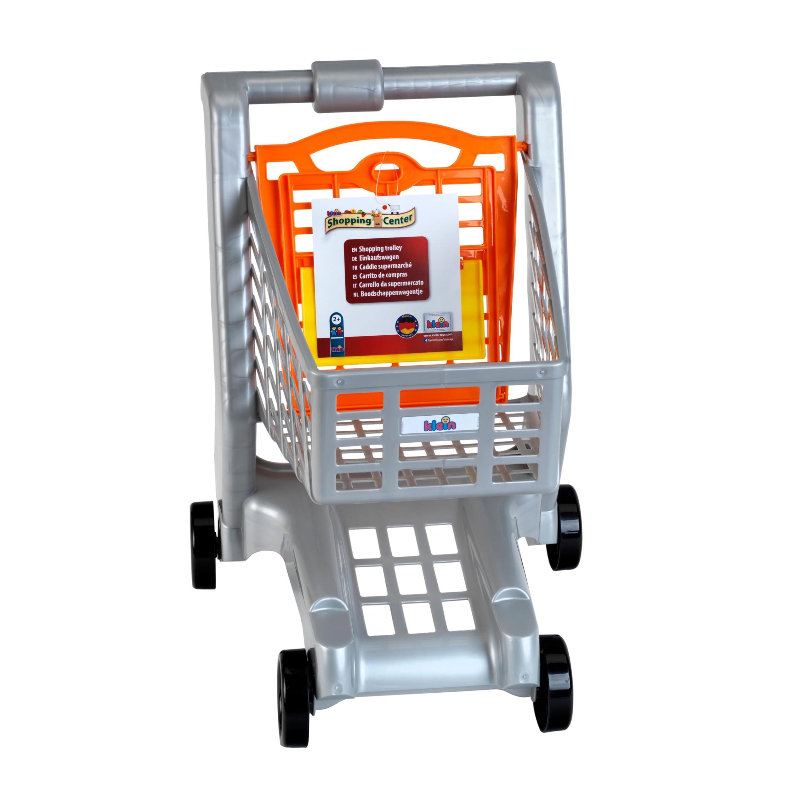 Theo Klein 9690 Chariot de supermarché I avec siège Rabattable pour poupée I Plastique de qualité supérieure I Jouet pour Enfants à partir de 2 Ans
