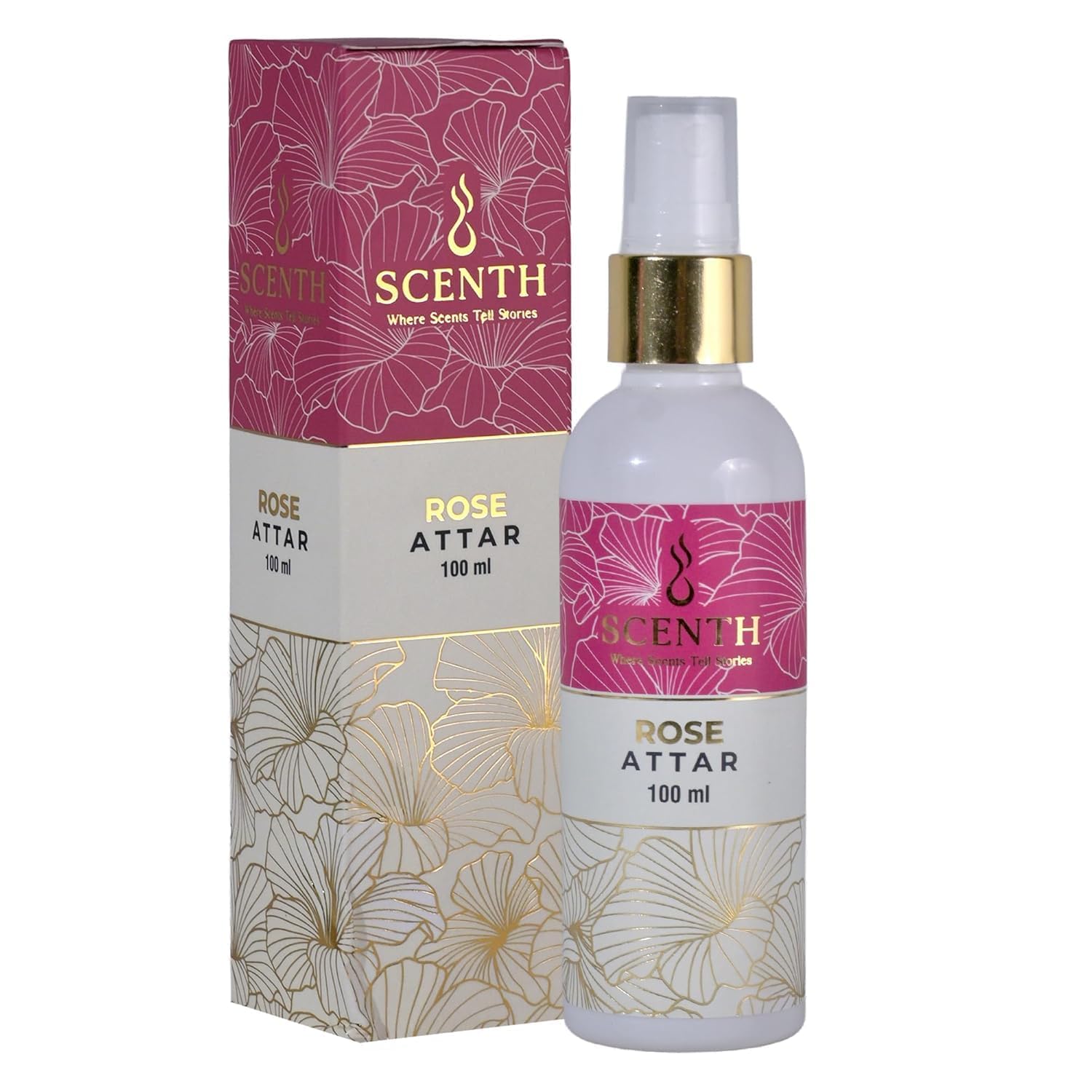 Rose Attar Spray Perfume 100 ml – Natural Rose Floral Fragrance, Long Lasting Perfume for Men & Women | Suitable for bikes, Pooja Rooms & as a Room Freshener-image-32