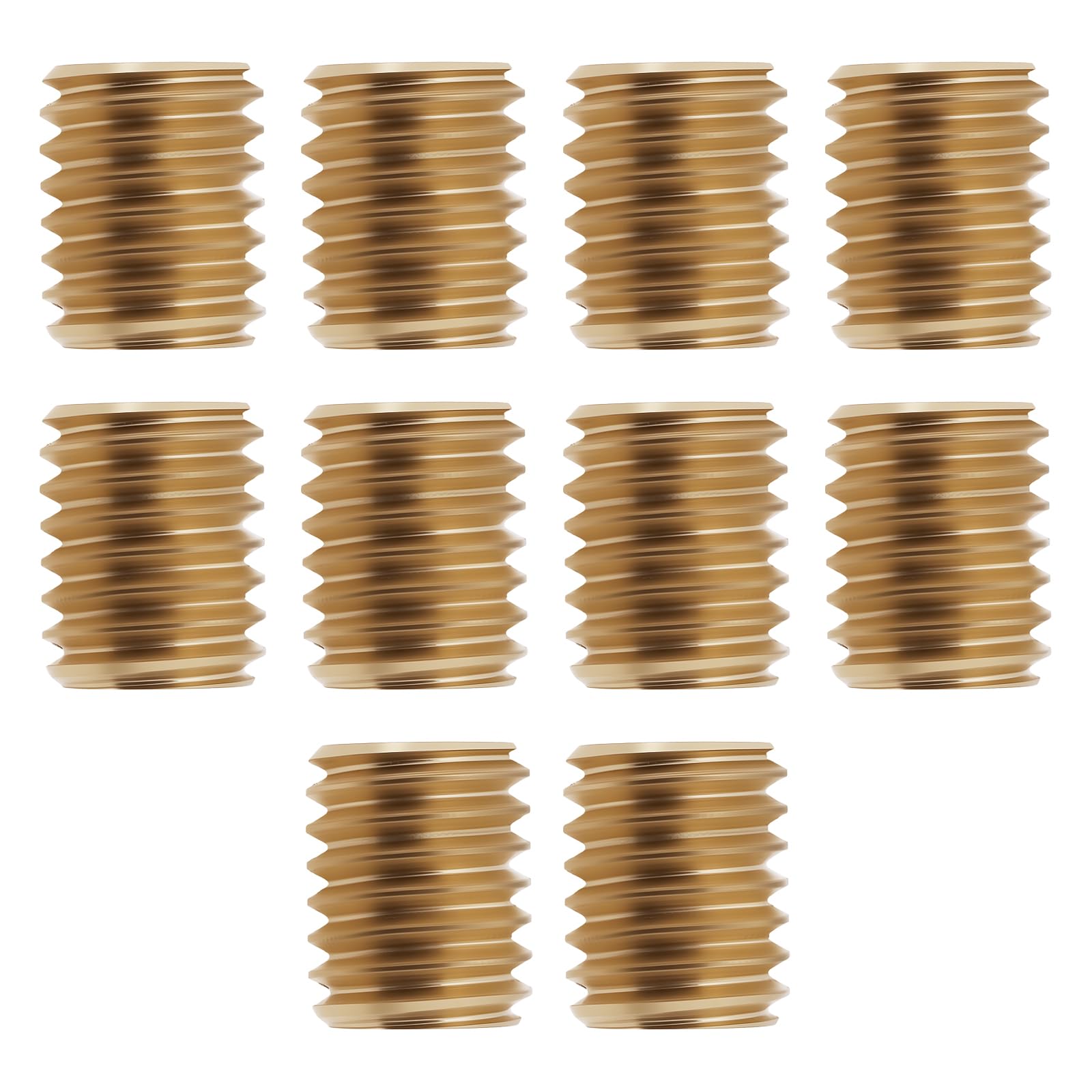 Create idea 10PCS M8 Male to M6 Female Thread Adapter Brass Reducer 10 mm for Tripod Camera Mount Light Stand Mechanical