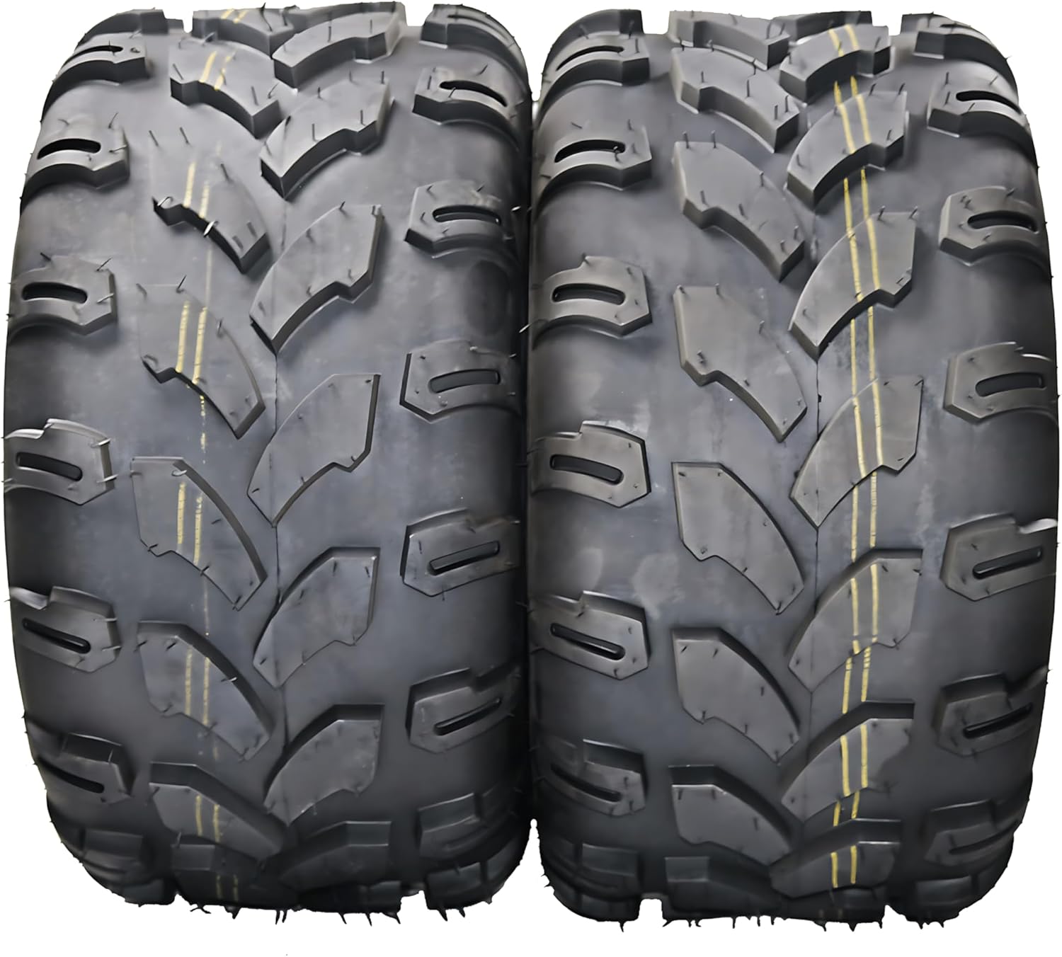 GarveeTech ATV Tires Quad Sport ATV UTV Tires 19X7-8 4-Ply Mud Sand Snow and Rock Tire Tubeless Knobby Sport- (QD109, 19X7-8)