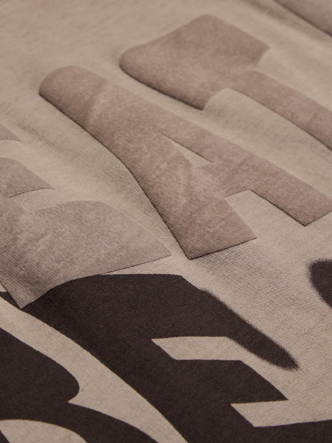 The Souled Store Garfield Beat It T-Shirt, Oversize, Kurzarm, Rundhalsausschnitt, Baumwolle, Puff-Print, Grau, für Herren und Jungen
