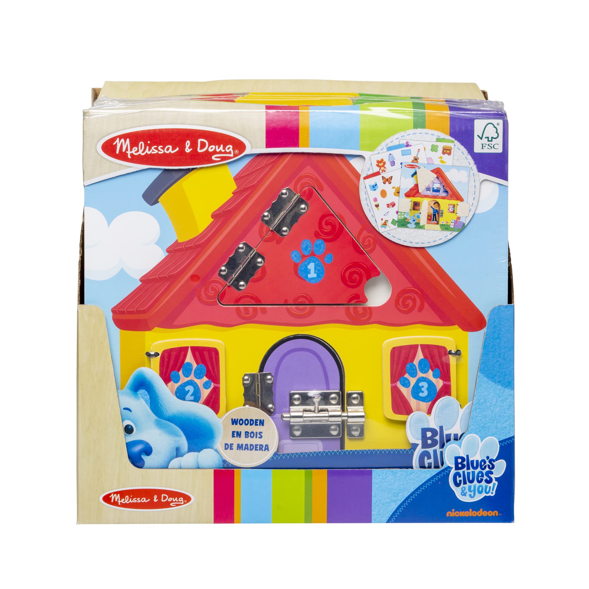 Melissa & Doug Set Picnic Blue's Clues & You | 36 Pezzi Gioco In Legno E Feltro Con Marionetta Blue, Per Bambini 3+