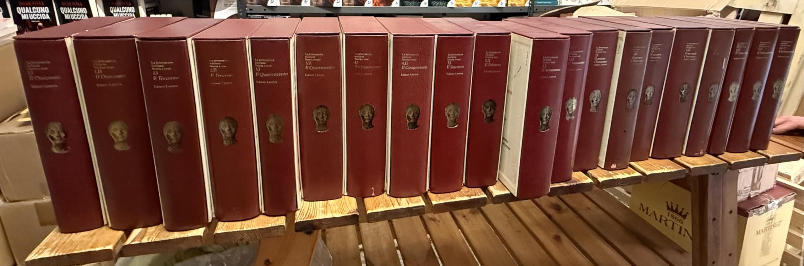 LA LETTERATURA ITALIANA STORIA E TESTI DIRETTORE CARLO MUSCETTA - 20 TOMI
