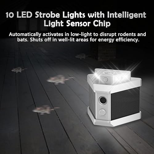 Miniatura 4 de Repelente de ratones, enchufe ultrasónico, dispositivo disuasorio de ratones para interiores, repelente ultrasónico de control de roedores,