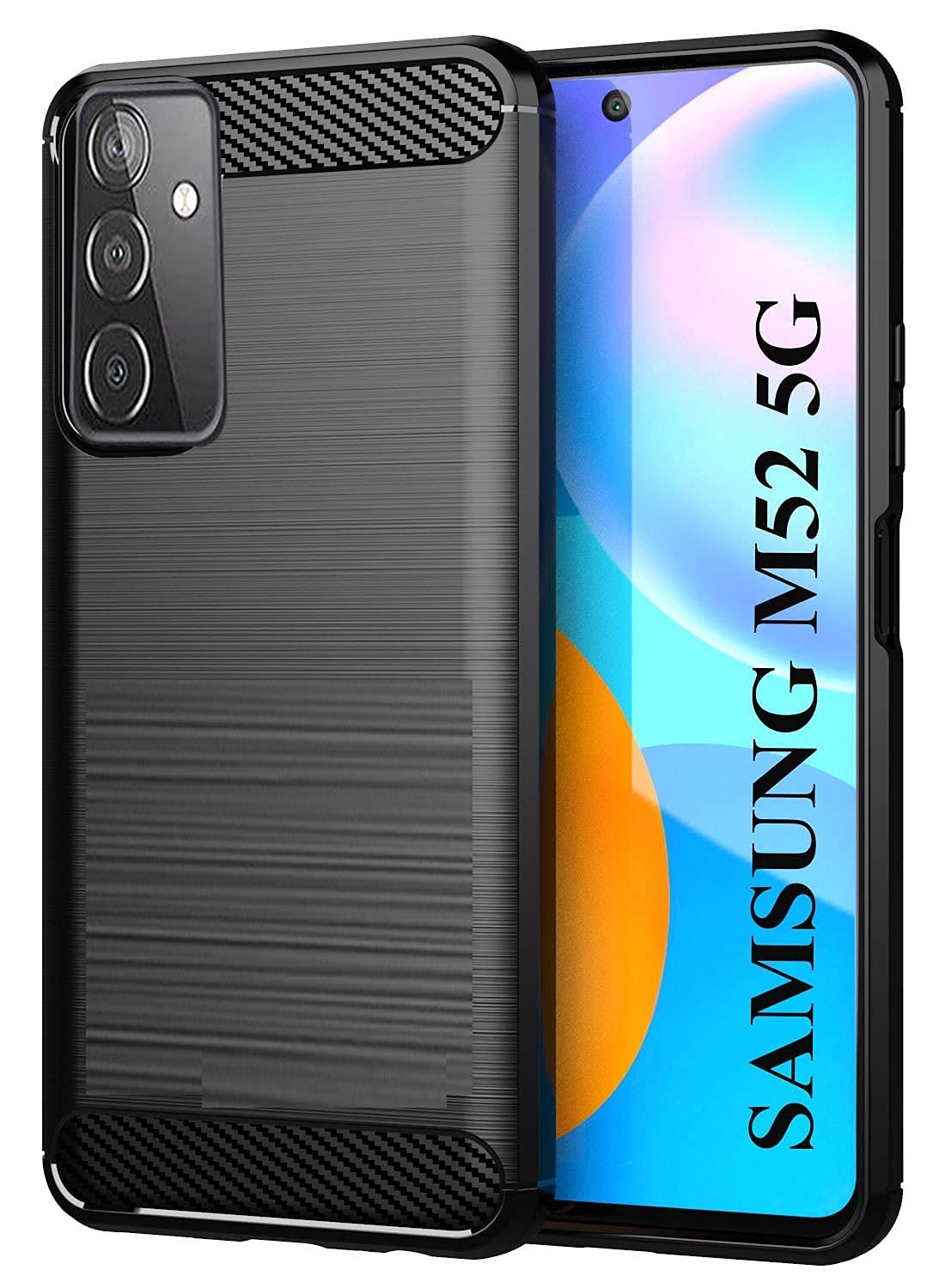 JGD PRODUCTS Carbon Fiber Hybrid Armor Shock Proof TPU Back Cover for Samsung Galaxy M52 5G 2021 (Black) (B09JFC6CFW) Amazon Price History, Amazon Price Tracker