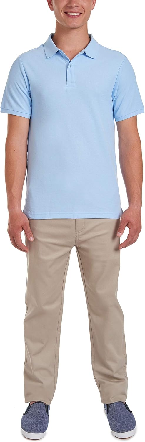 Chaps Young Men's Uniform Short Sleeve Stretch Pique Polo - Image 3