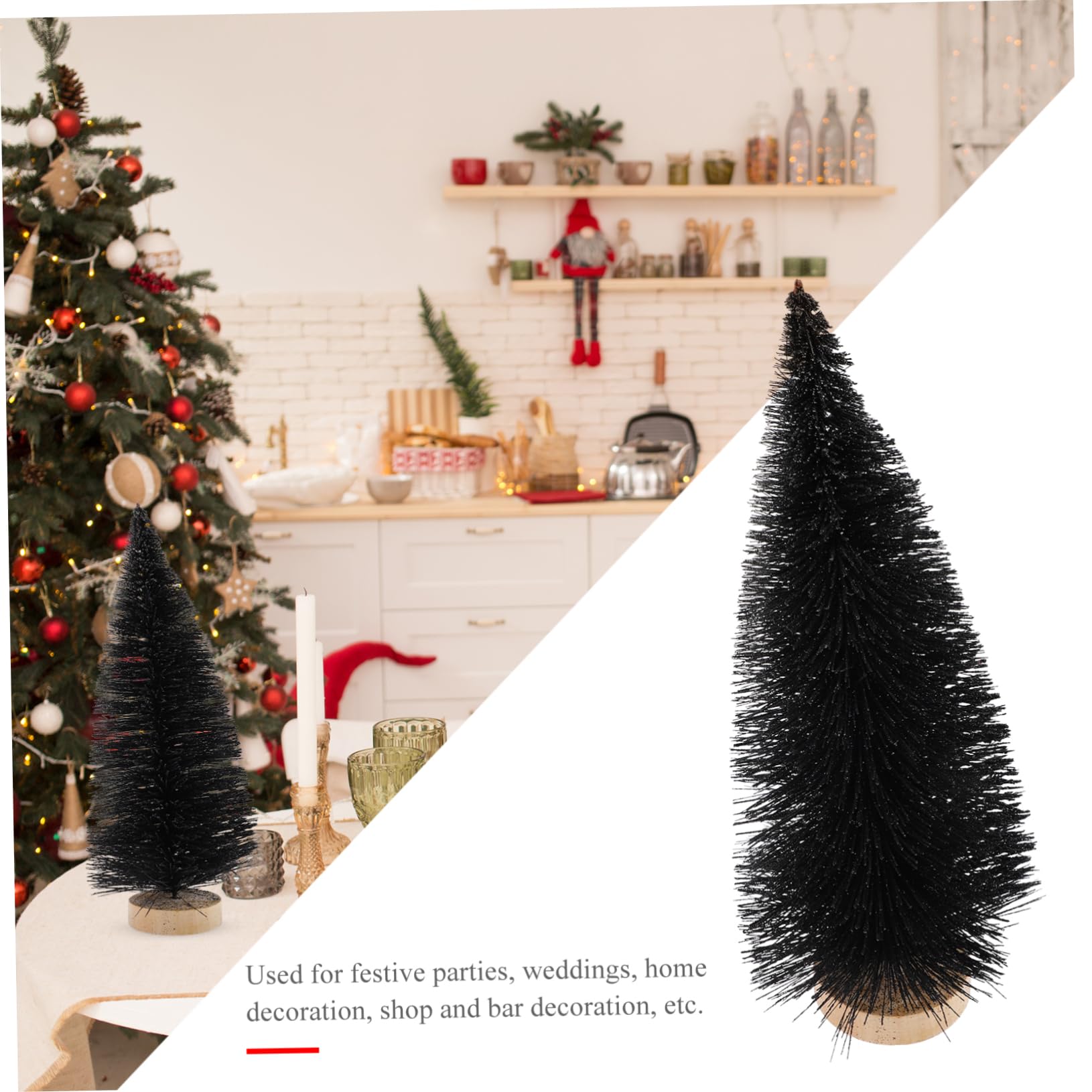 Didiseaon 5pezzi Mini Albero Di Natale Artificiale Da Scrivania Decorazione Natalizia Slim Per Interni Ed Esterni Ornamento Per Famiglia e Amici