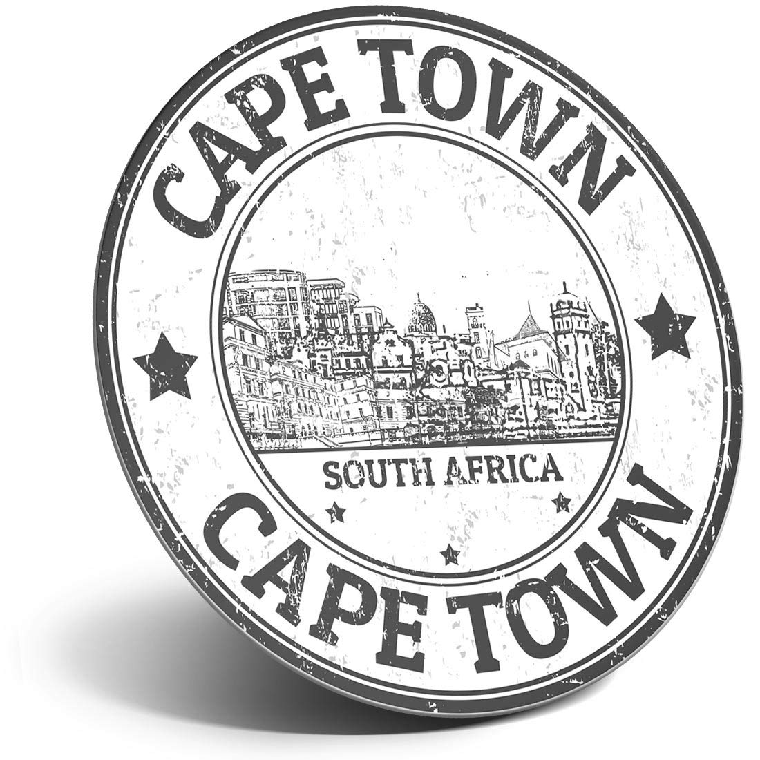 Destination Vinyl Ltd Magnet For Refrigerator, Fridge Bw - Cape Town South Africa For Office, Cabinet And Whiteboard, Magnetic Stickers, 39865