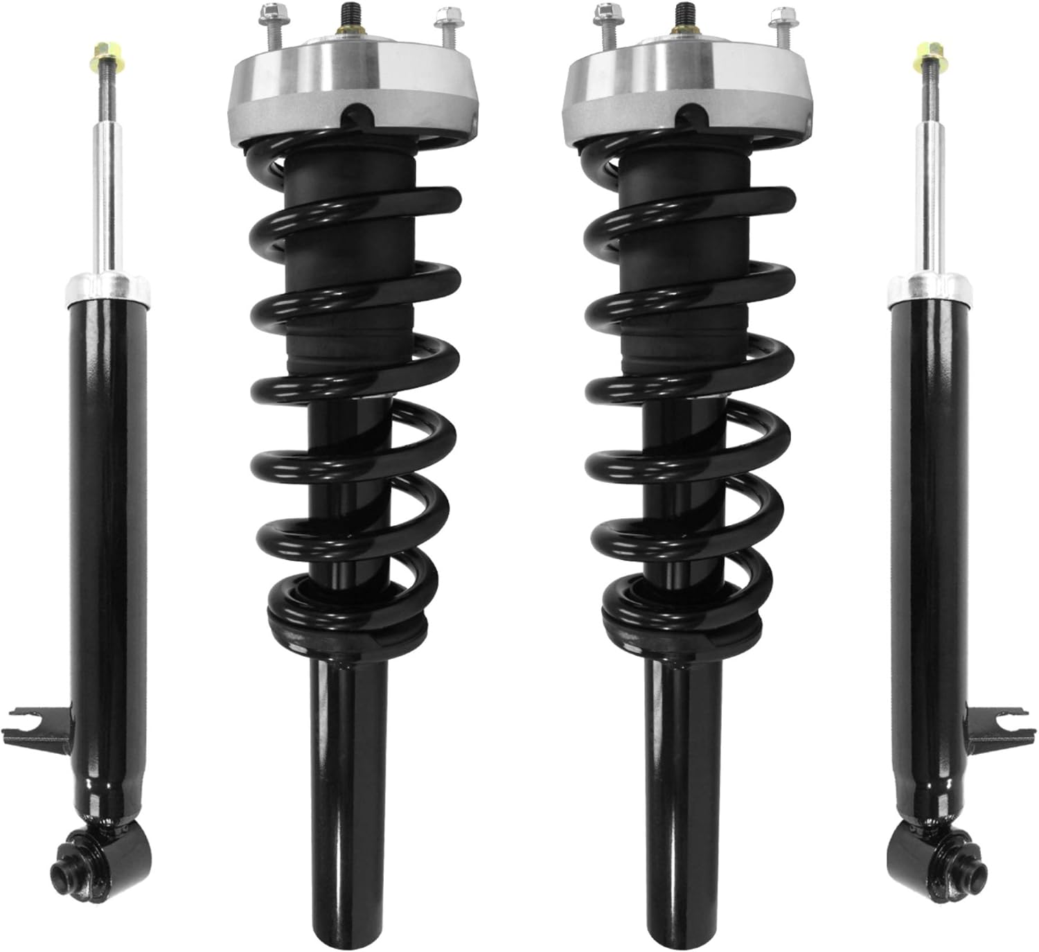 UNITY AUTOMOTIVE 4-11425-257121-001 Front and Rear Replacement Complete Strut Assembly Shock Kit Fits 2007-2013 BMW X5