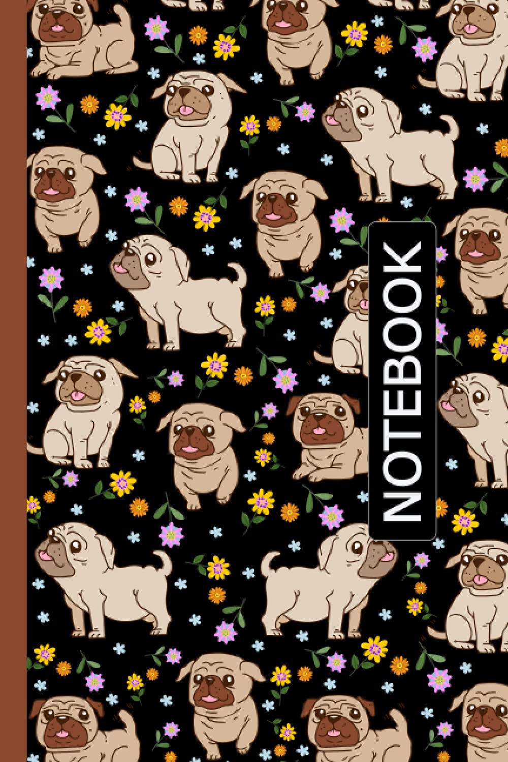 Pug Dog Notebook: Pug Notebook Journal Gifts Pug Blank Lined Notebook Planner