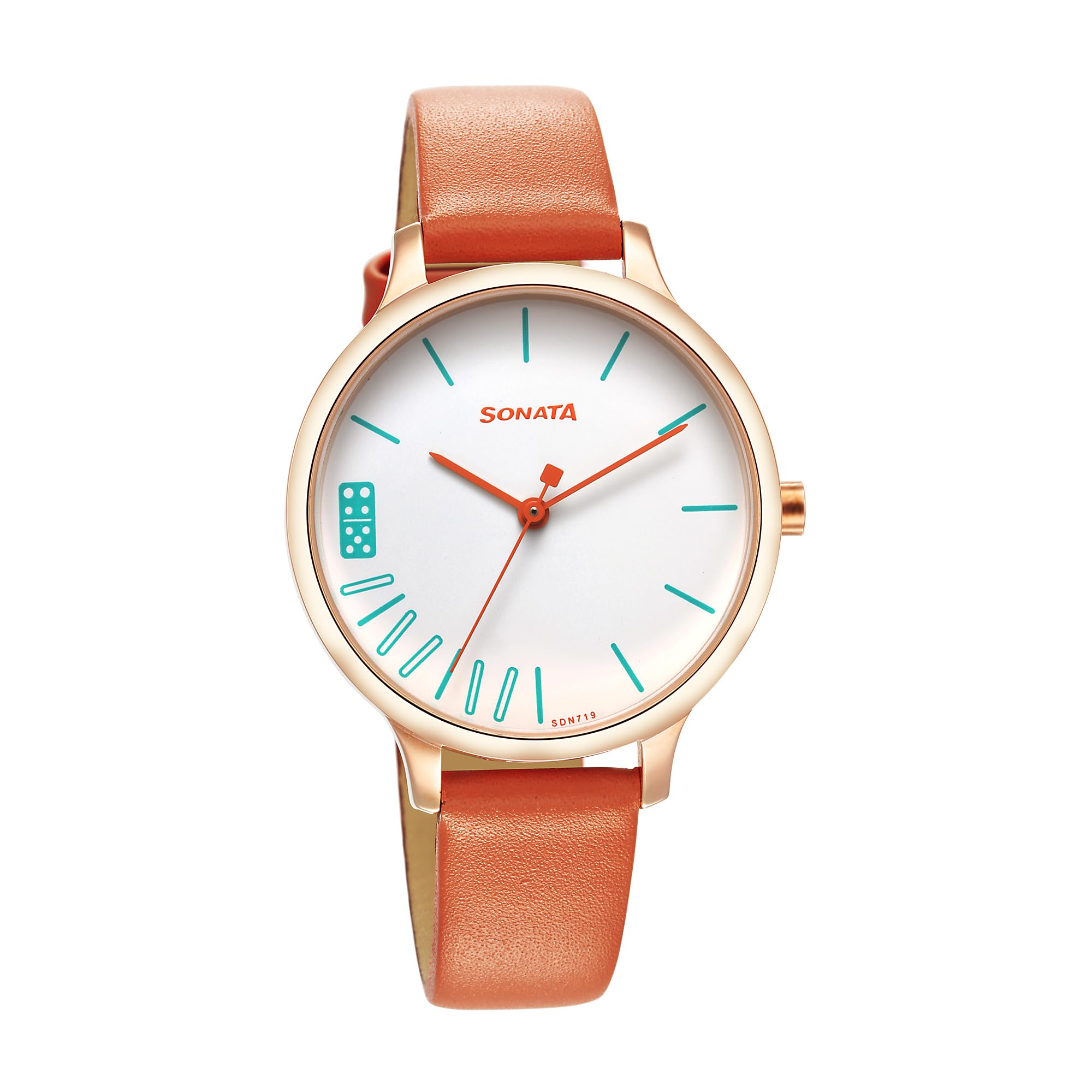 Sonata Fastrack Women Leather Orange Dial Analog Watch -87050Wl01, Band Color-Red (B0C5MXNFT3) Amazon Price History, Amazon Price Tracker