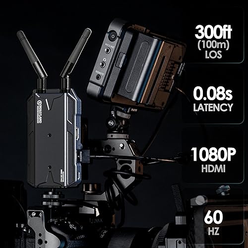 Miniatura 3 de Hollyland Mars 300 PRO oficial Transmisor de video inalámbrico con bucle HDMI con baja latencia de 0.08 S, para videógrafo, fotógrafo, cineasta,