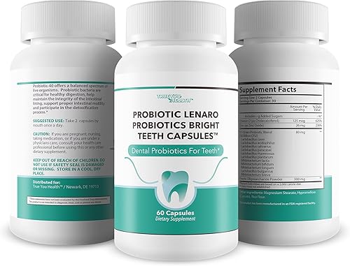 Miniatura 4 de Probióticos Bright Teeth Cápsulas - Nuestros mejores probióticos dentales Soporte de dientes blancos - Probióticos dentales Blanqueamiento brillante